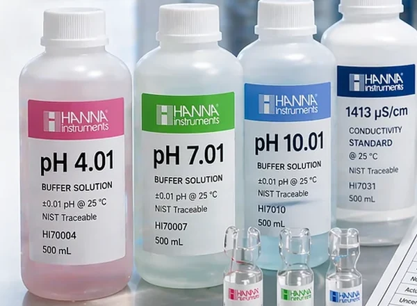Calibration buffer bottles