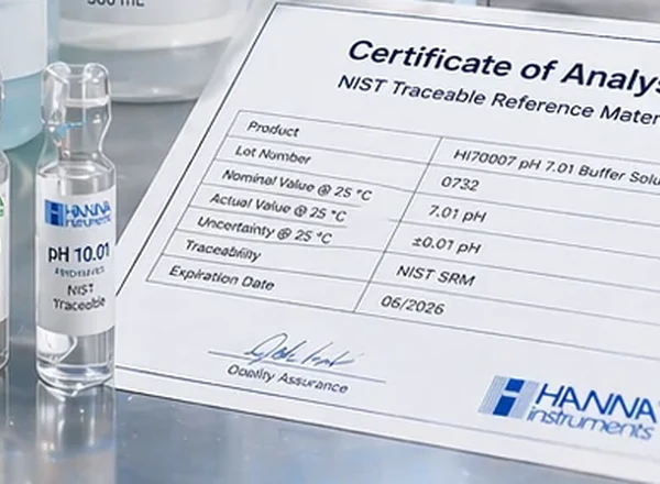 Reference standard documentation and sachets