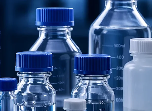Laboratory bottles and containers